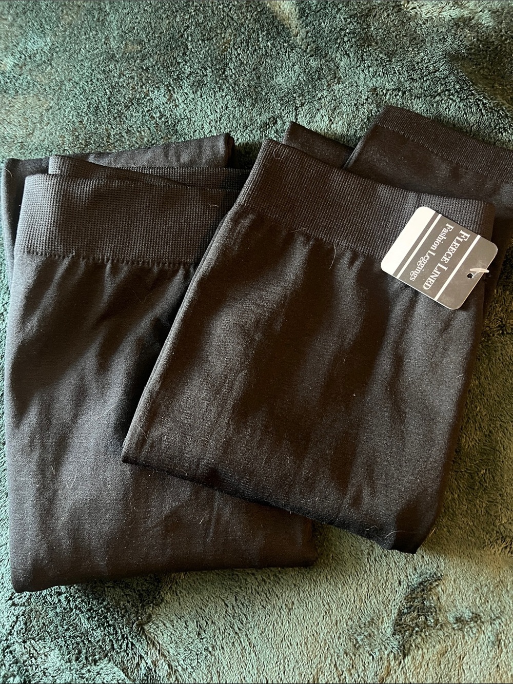 Fleece lined Seamless Black High-Waist Leggings - Comfortable Everyday Stretch
